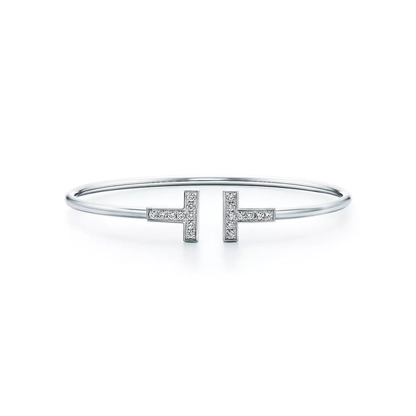 【年に一度・年間最大のビッグセール開催】★★★★人気アイテム再入荷！Tiffany＆Co. ティファニーダイヤモンド ワイヤー ブレスレット