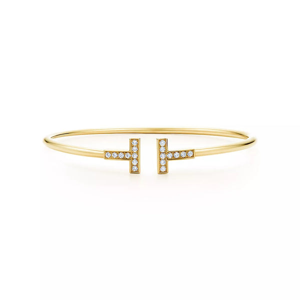 【年に一度・年間最大のビッグセール開催】★★★★人気アイテム再入荷！Tiffany＆Co. ティファニーダイヤモンド ワイヤー ブレスレット