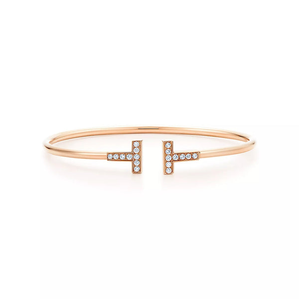 【年に一度・年間最大のビッグセール開催】★★★★人気アイテム再入荷！Tiffany＆Co. ティファニーダイヤモンド ワイヤー ブレスレット