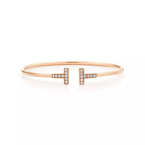 【年に一度・年間最大のビッグセール開催】★★★★人気アイテム再入荷！Tiffany＆Co. ティファニーダイヤモンド ワイヤー ブレスレット